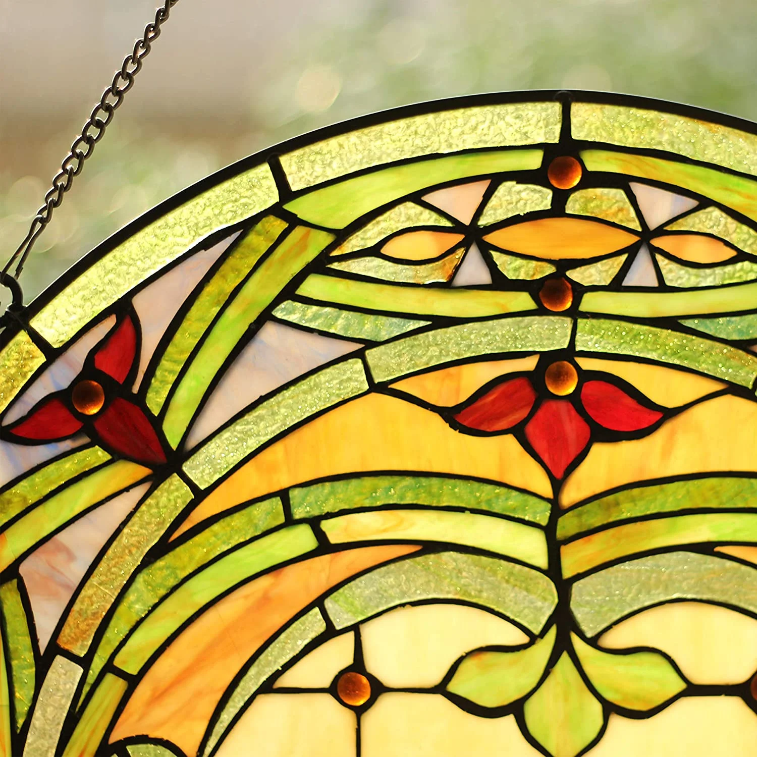 Tiffany-glass Float Design Window Panel 24" - Image 3