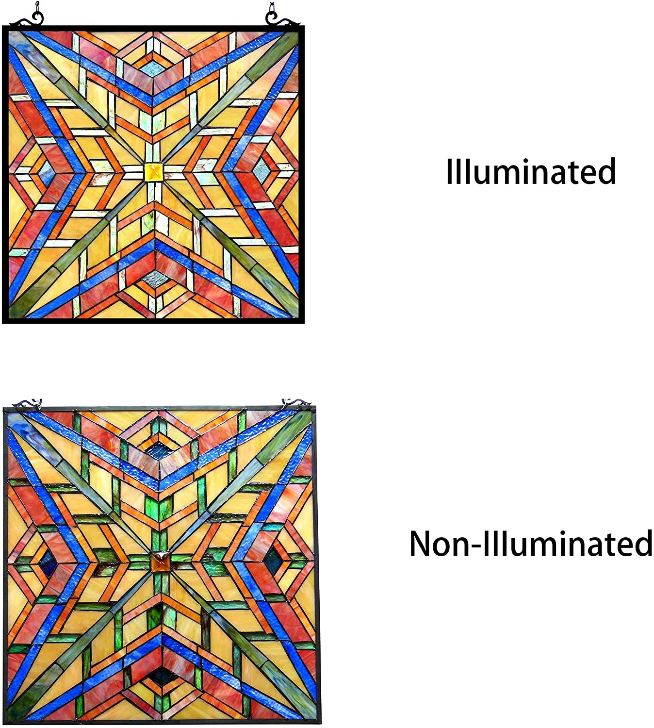 PRIME Tiffany-glass Window Panel 24" - Image 2