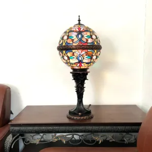 CHARLIZE Tiffany-style 1 Light Victorian Table Lamp 11" Shade