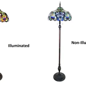 ALISSON Victorian 3 Light Antique Bronze 64" Tall with 18" Shade