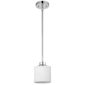 SOLBI Contemporary 1 Light Chrome Mini Pendant Ceiling Fixture 6 " Wide