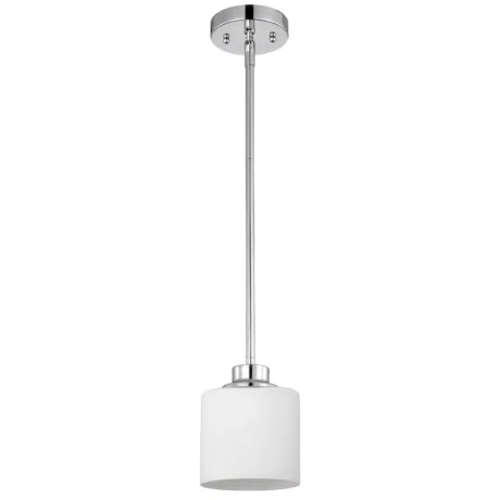 SOLBI Contemporary 1 Light Chrome Mini Pendant Ceiling Fixture 6 " Wide