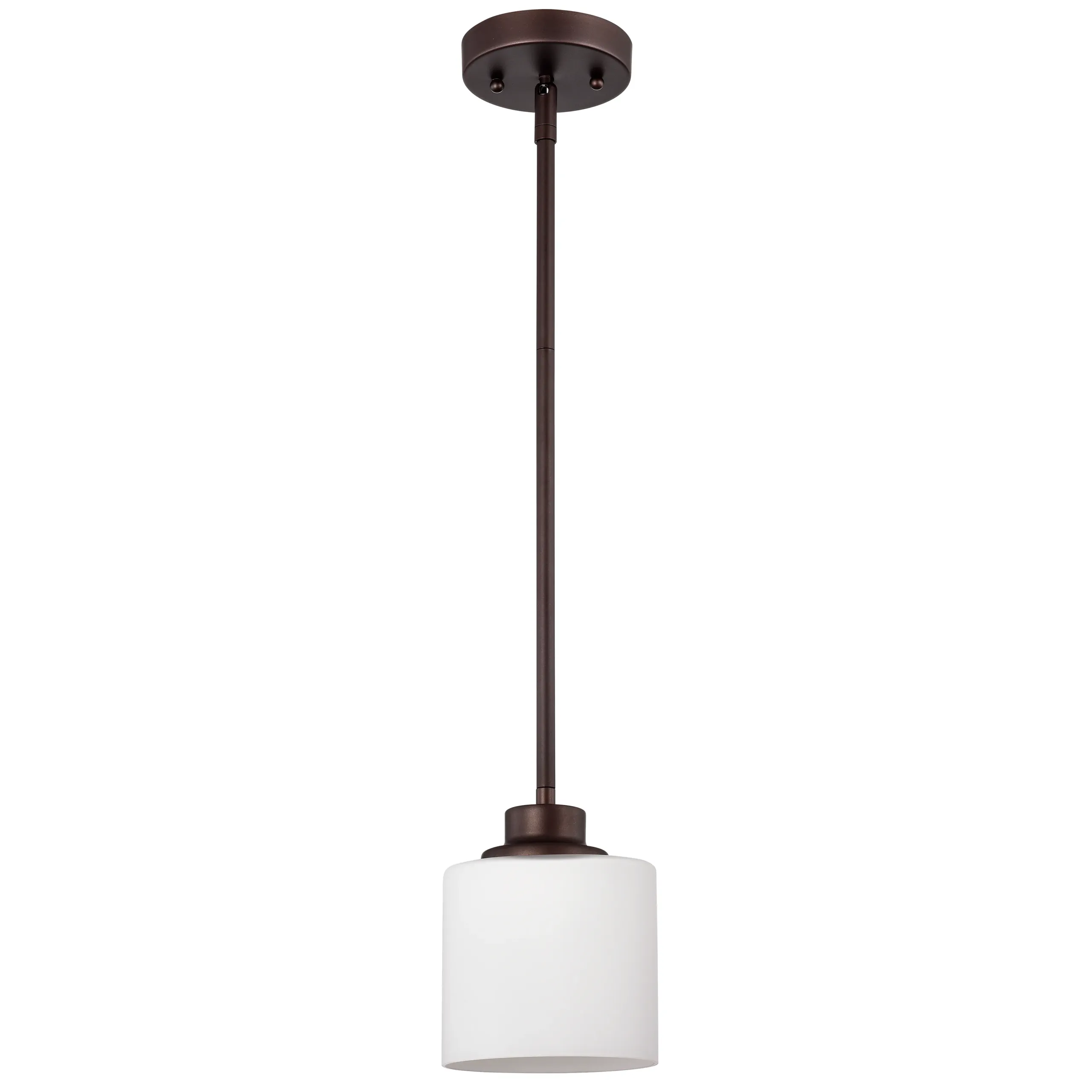 SOLBI Contemporary 1 Light Oil Rubbed Bronze Mini Pendant Ceiling Fixture 6" Wide - Image 2
