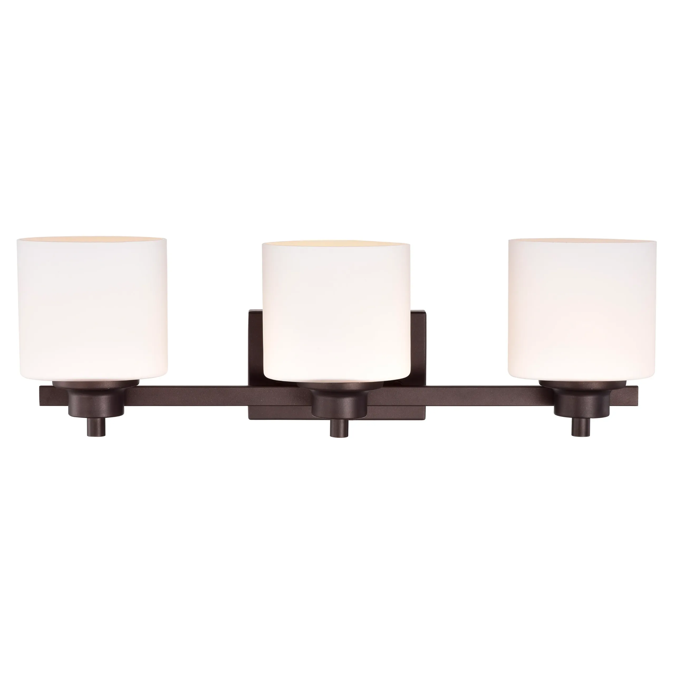SOLBI Contemporary 3 Light Oil Rubbed Bronze Bath Vanity Fixture 24" Wide