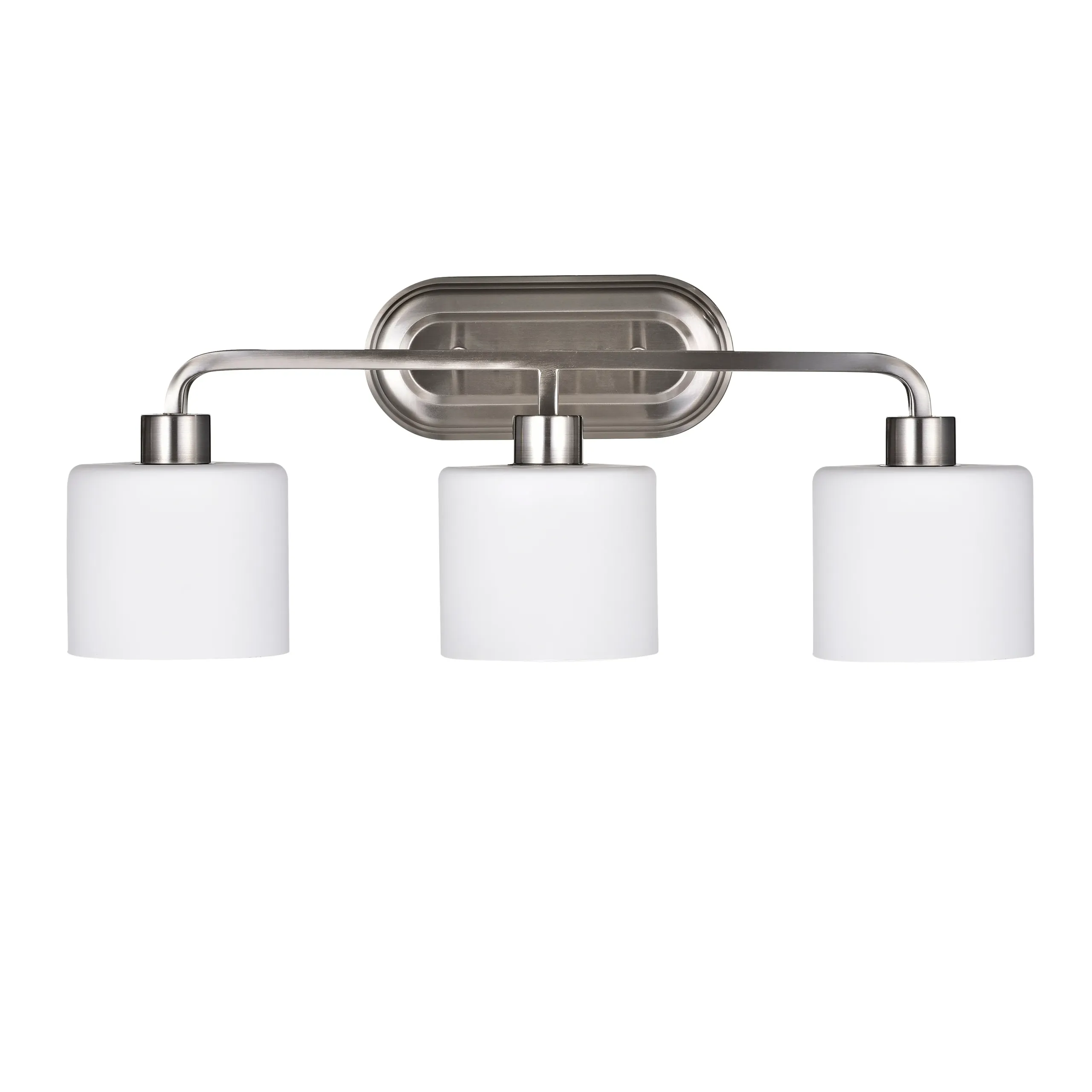 LEIA Transitional 3 Light Brushed Nickel Bath Vanity Light 24" Wide