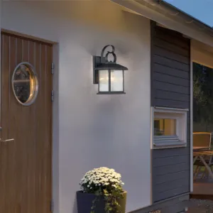 HINKLEY Transitional 1 Light Black Outdoor Wall Sconce 13" Height