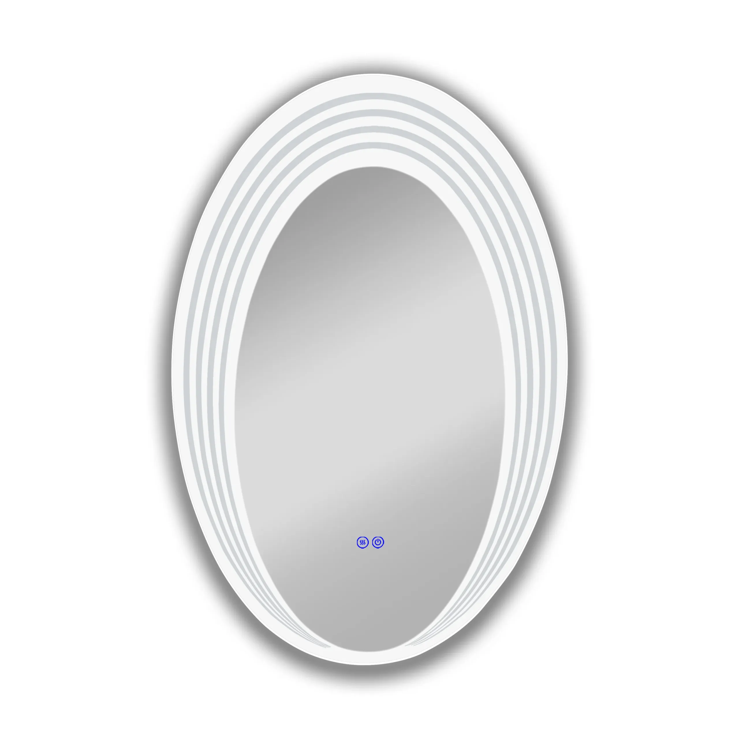 LUMINOSITY Back Lit Oval TouchScreen LED Mirror 3 Color Temperatures 3000K-6000K 36" Height - Image 5