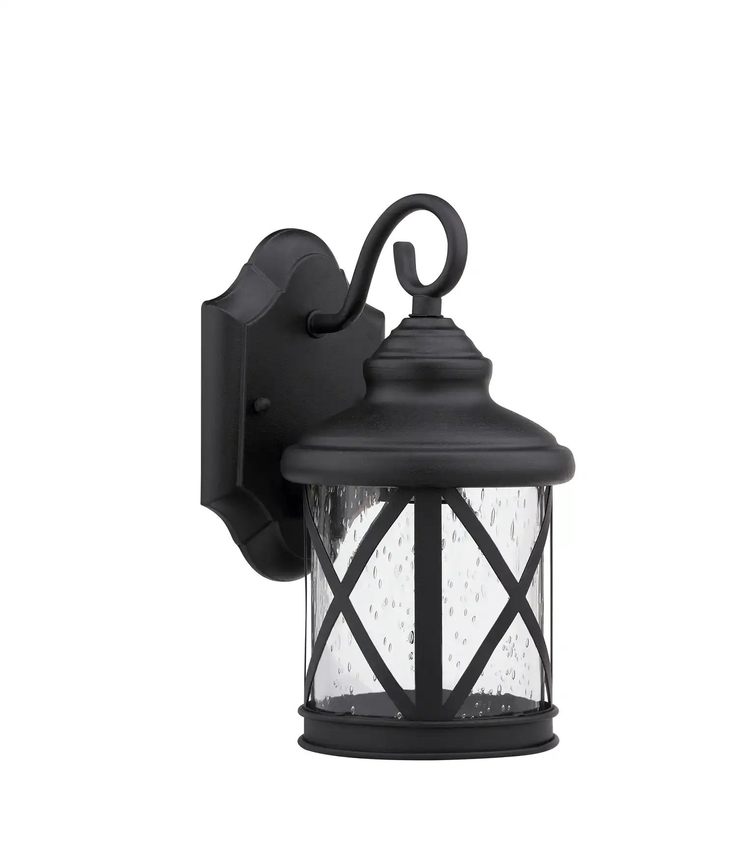 MILANIA ADORA Transitional 1 Light Black Outdoor Wall Sconce 16" Height