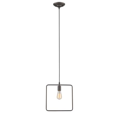 IRONCLAD Industrial-style 1 Light Rubbed Bronze Ceiling Mini Pendant 12" Wide