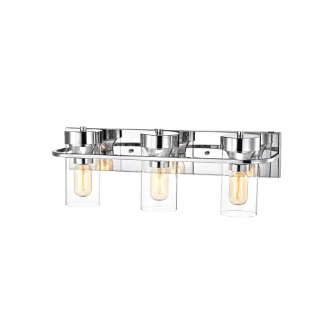 RAELYN Contemporary 3 Light Chrome Bath Vanity Fixture 22" Width