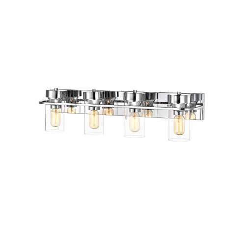 RAELYN Contemporary 4 Light Chrome Bath Vanity Fixture 30" Width
