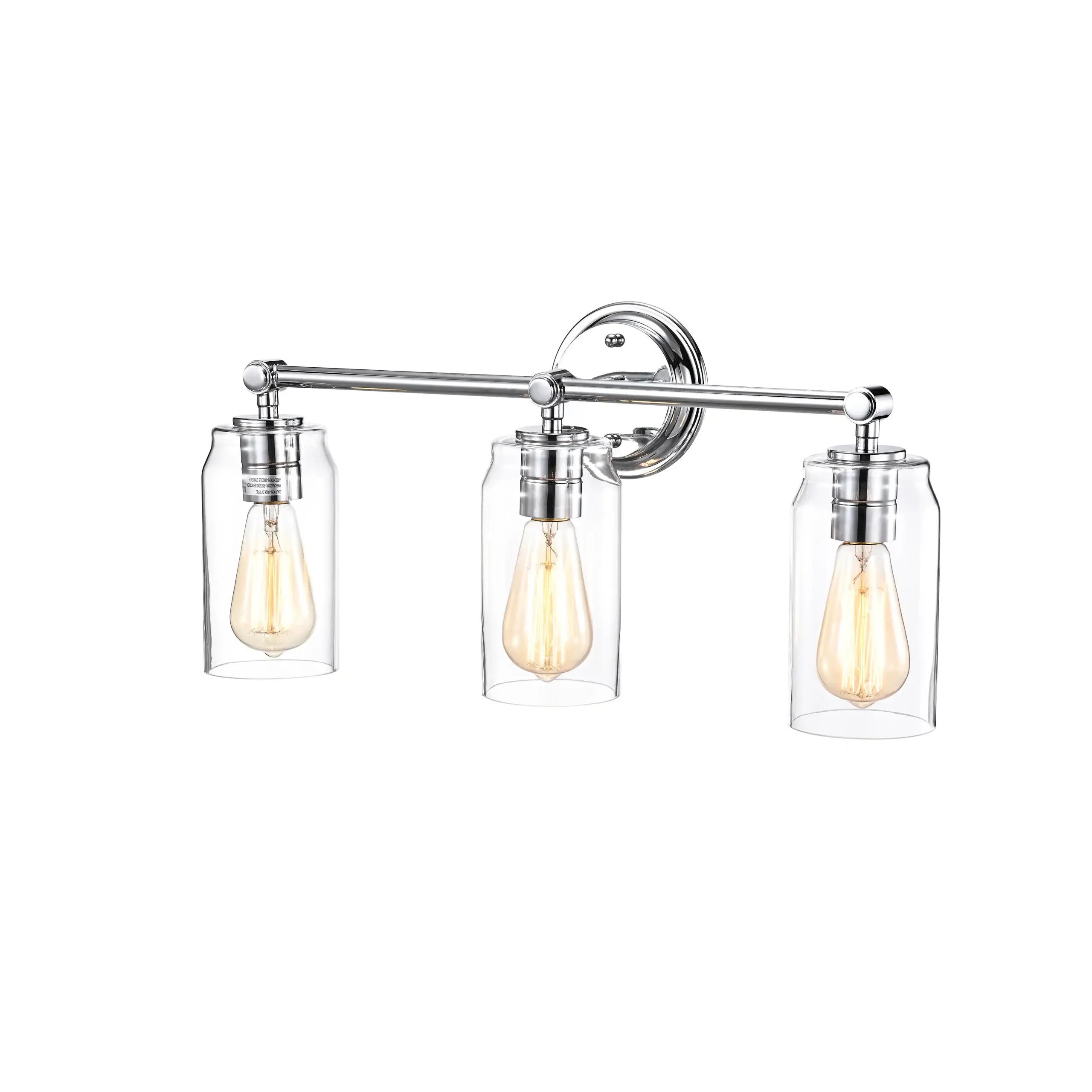 JOYCE Contemporary 3 Light Chrome Bath Vanity Fixture 23" Width
