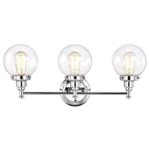 MILO Transitional 3 Light Chrome Bath Vanity Fixture 24" Wide