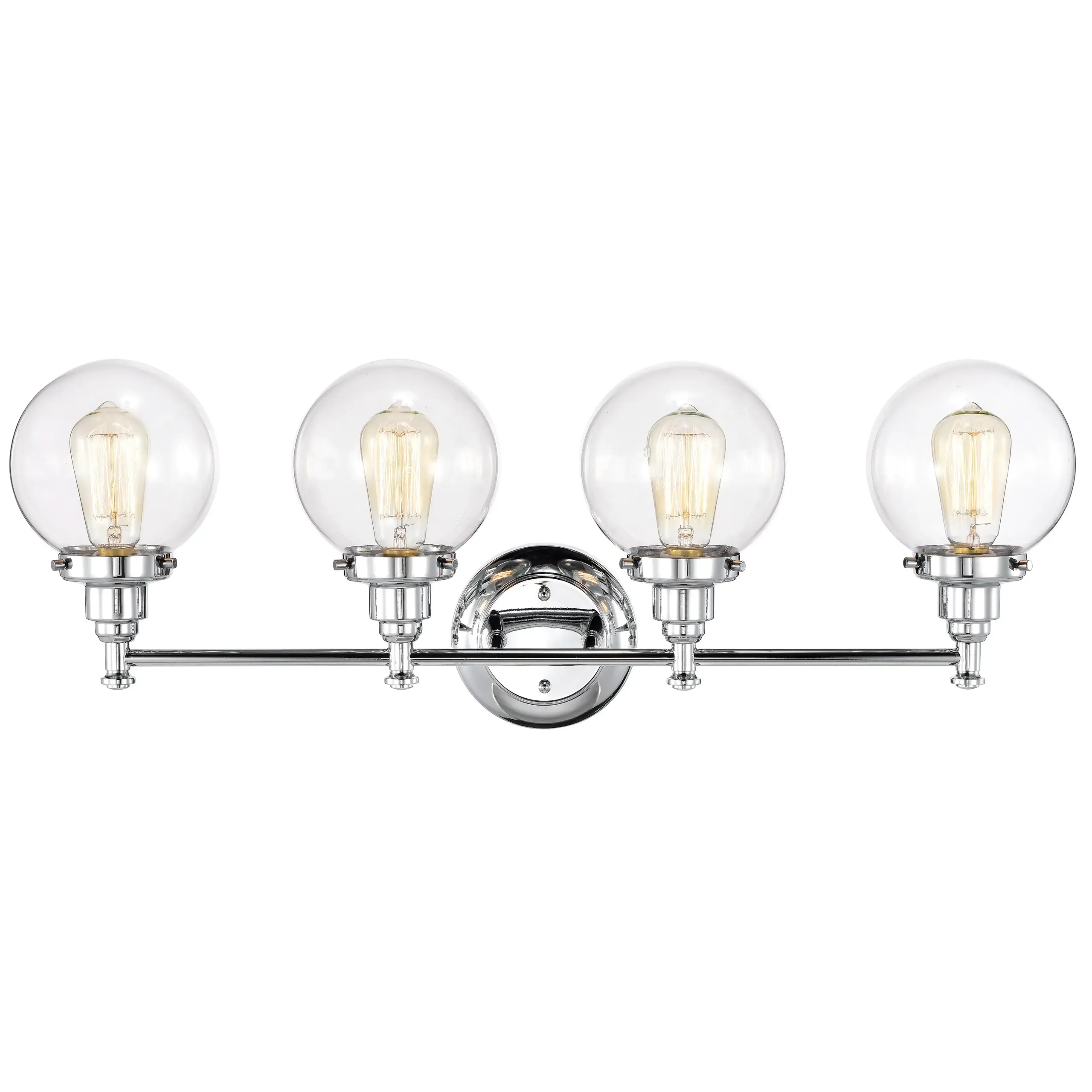MILO Transitional 4 Light Chrome Bath Vanity Fixture 30" Wide