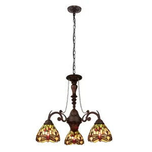 ANISOPTERA PURITY 3-Light Antique Dark Bronze Finish Mini Chandelier 24" Wide
