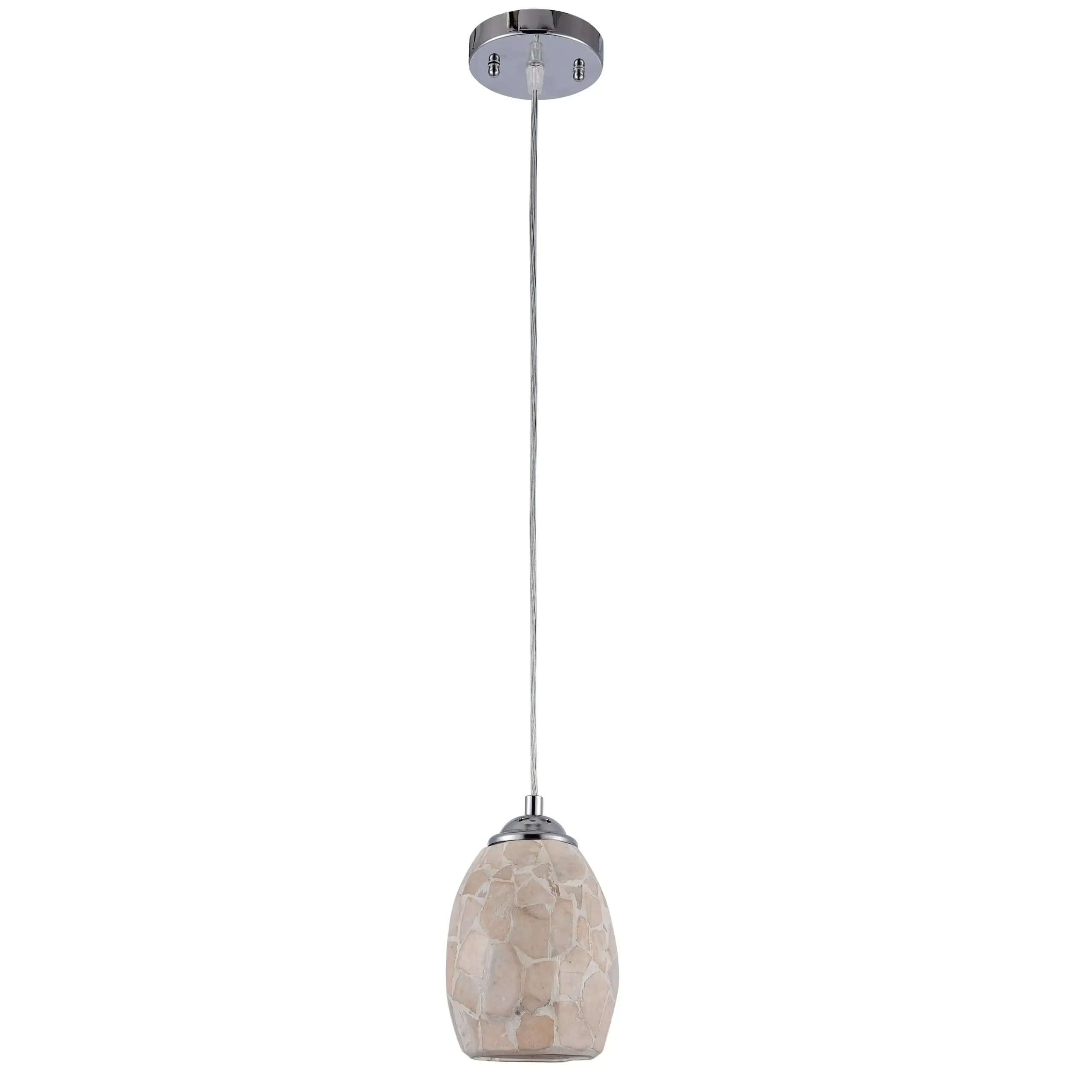 KAI Mosaic 1 Light Ceiling Mini Pendant 5" Shade
