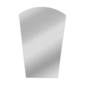 CHLOE's Reflection Verical/Horizontal Hanging Arched-Rectangle Shaped Frameless Wall Mirror 35" Height