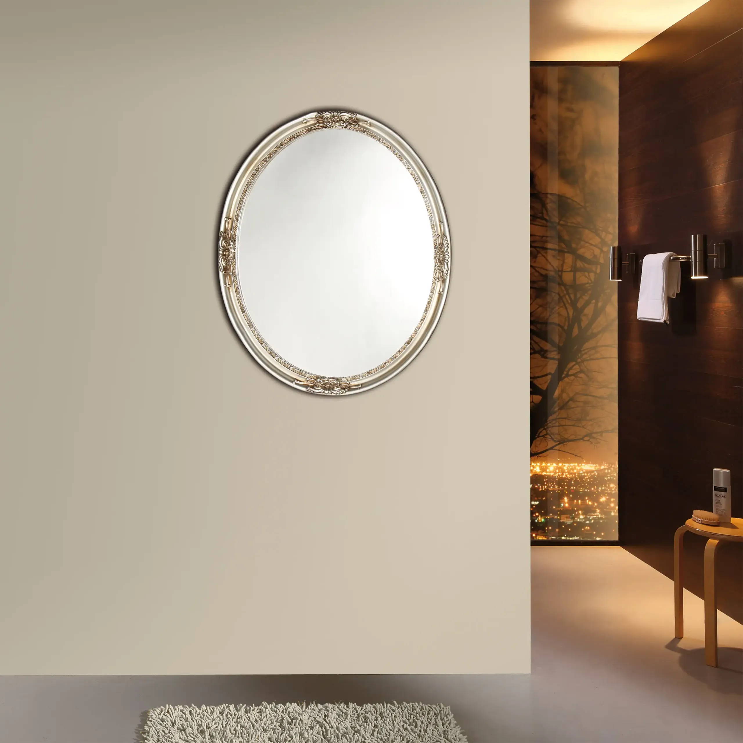 MERYL Framed Wall Mirror 22x26