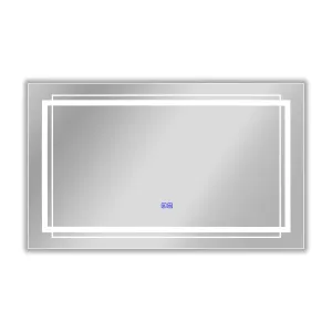 LUMINOSITY Back Lit Rectangular TouchScreen LED Mirror 3 Color Temperatures 3000K-6000K 39" Wide